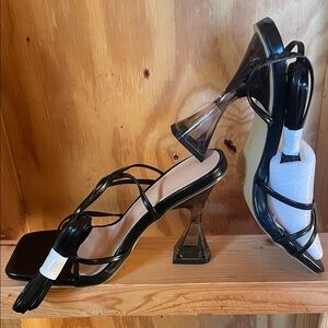 Elegant Black Strappy Heels